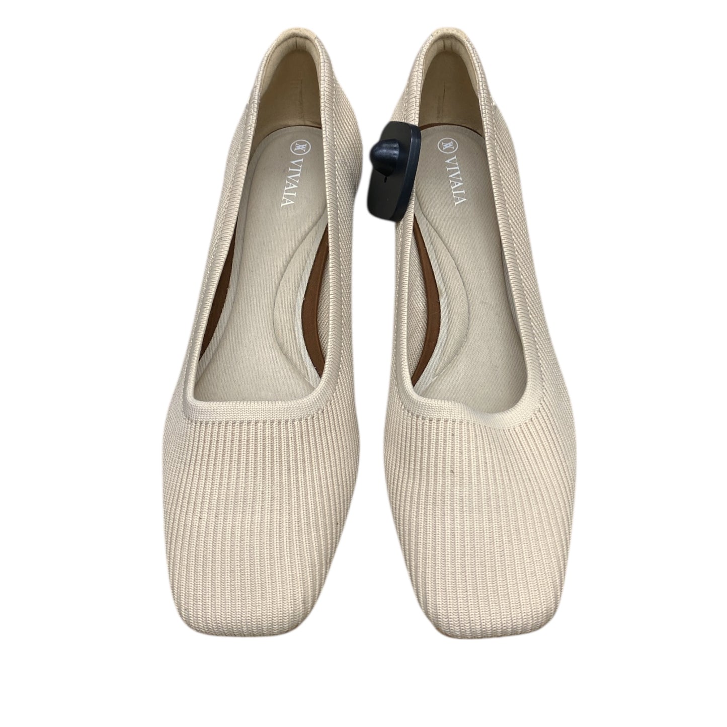 Shoes Heels Block By Vivaia In Tan, Size:11