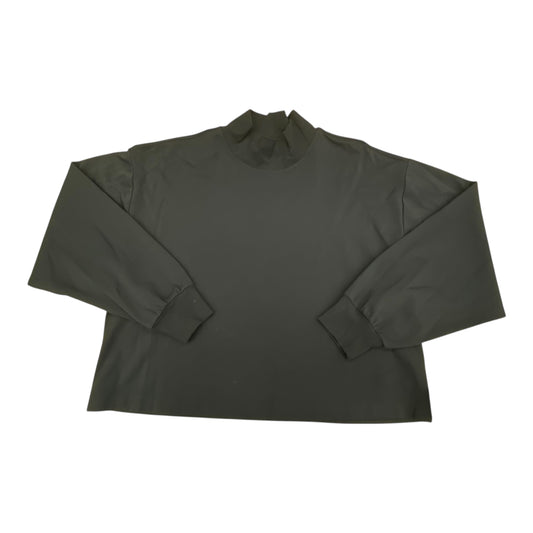 Athletic Top Ls Collar By Athleta In Black, Size:L