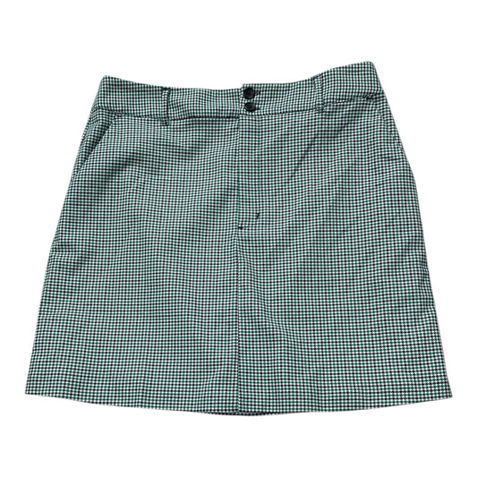 Skirt Midi By Banana Republic In Green & White, Size:12
