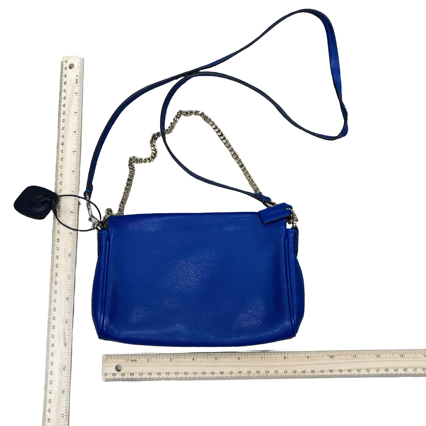 Handbag Designer By Coach In Blue, Size:Small