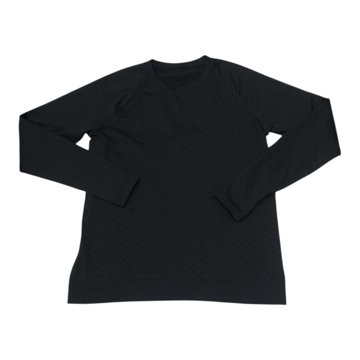 Athletic Top Ls Crewneck By Lululemon In Black, Size:L