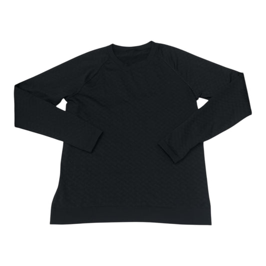 Athletic Top Ls Crewneck By Lululemon In Black, Size:L