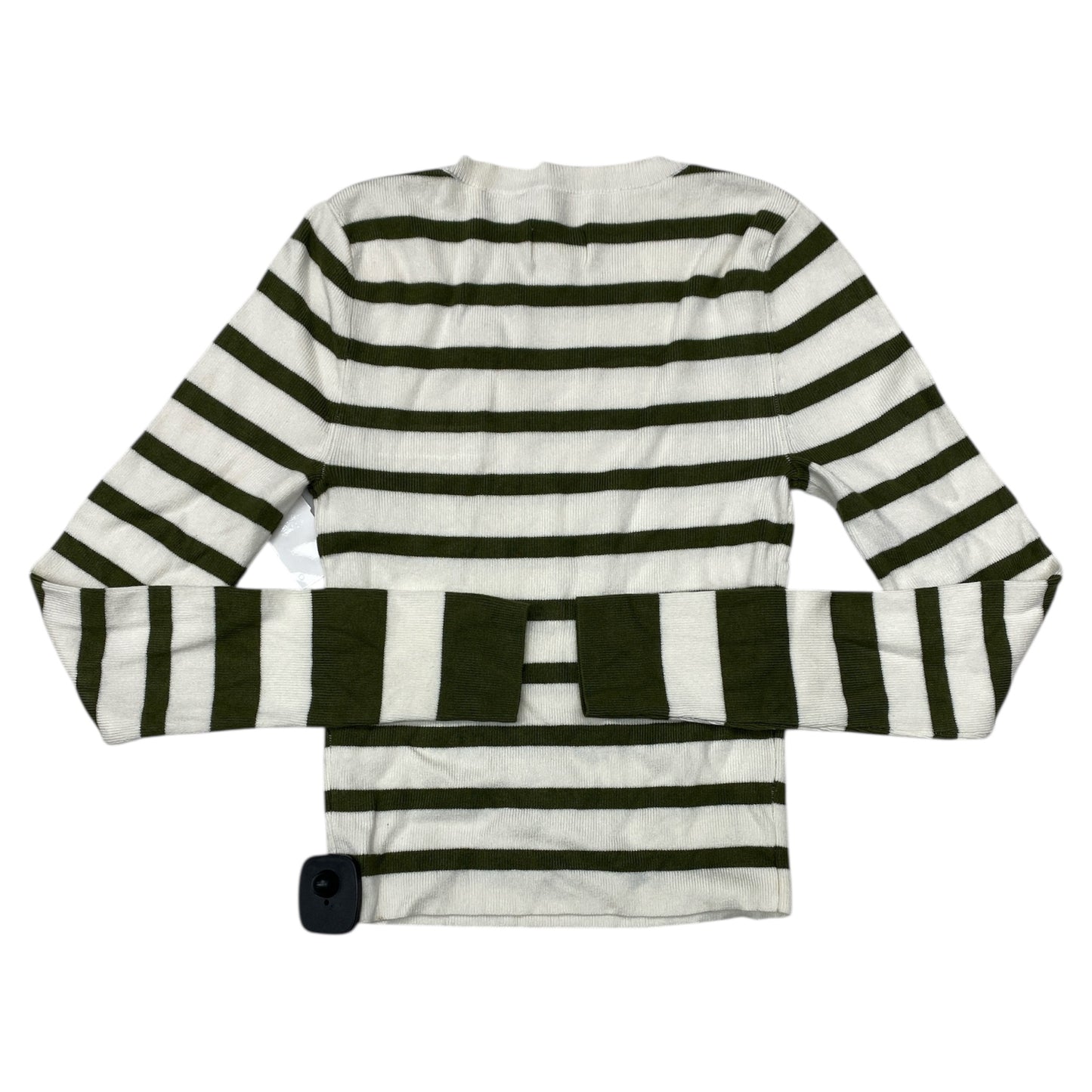 Sweater By Maeve In Green & White, Size:Xs