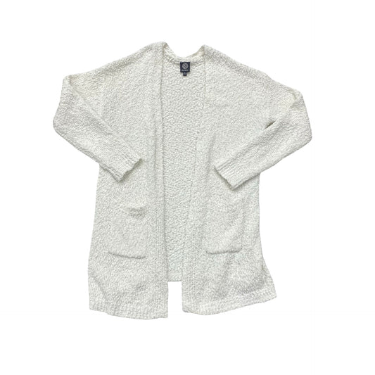 Sweater Cardigan By Bobeau In White, Size:Xl
