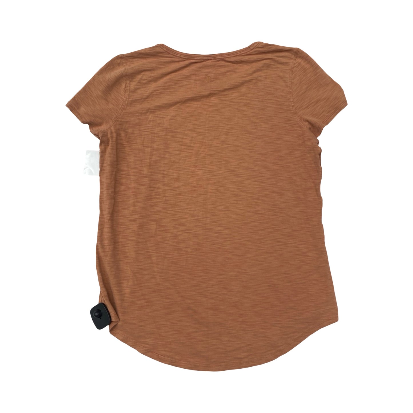 Athletic Top Ss By Lululemon In Coral, Size:L