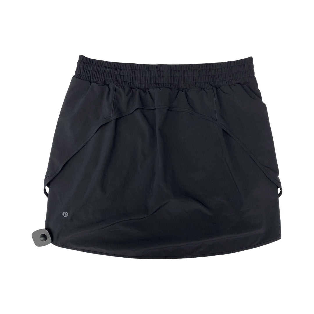 Athletic Skort By Lululemon In Black, Size:14