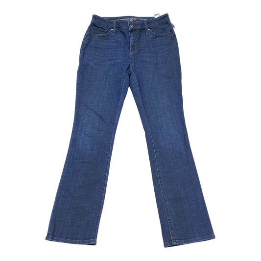 Jeans Straight By Chicos In Blue Denim, Size:4