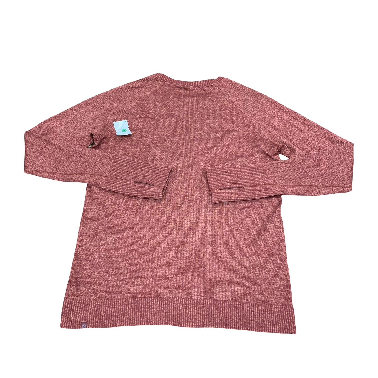 Athletic Top Ls Crewneck By Lululemon In Orange, Size:M