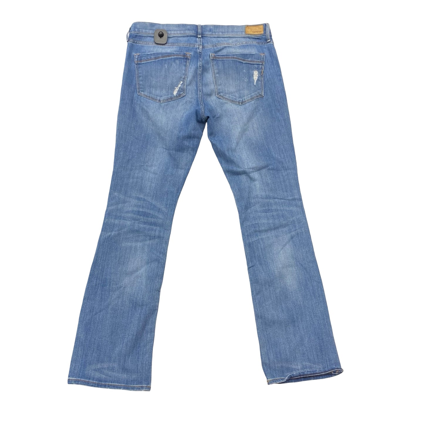 Jeans Boot Cut By Express In Blue Denim, Size:12