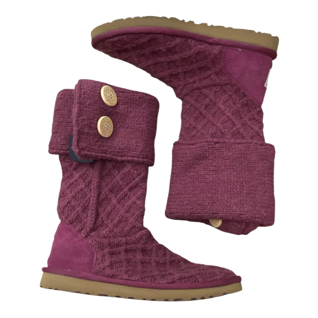 Boots Designer By Ugg In Purple, Size:8
