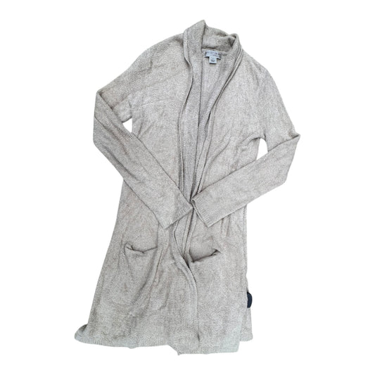 Sweater Cardigan Designer By Barefoot Dreams In Tan, Size:S