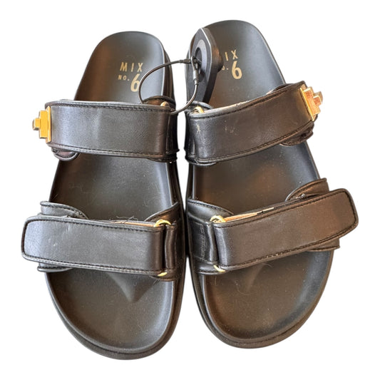 Sandals Flats By Mix No 6 In Black, Size:8