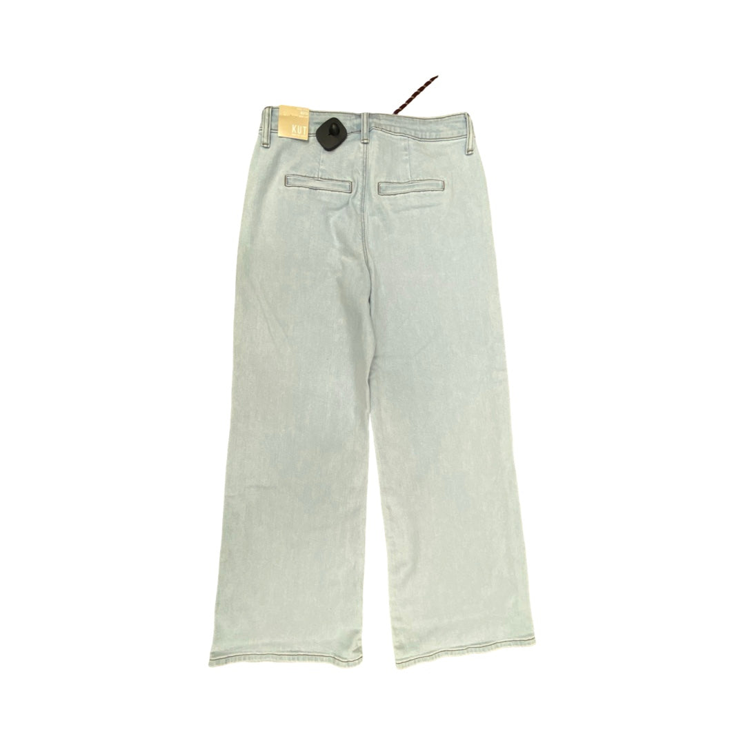 Jeans Wide Leg By Kut In Blue Denim, Size:0P