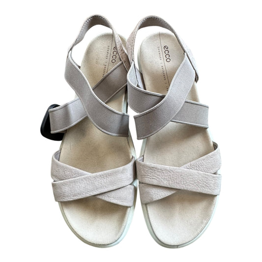 Sandals Flats By Ecco In Grey, Size:7