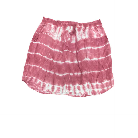 Skirt Midi By Cloth & Stone In Pink & White, Size:L