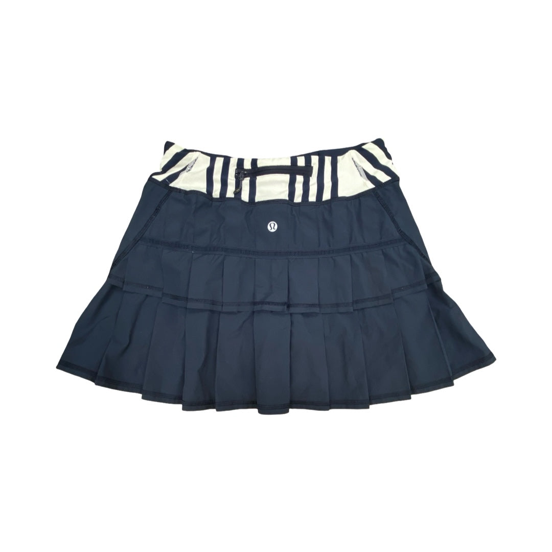 Athletic Skort By Lululemon In Blue & White, Size:2