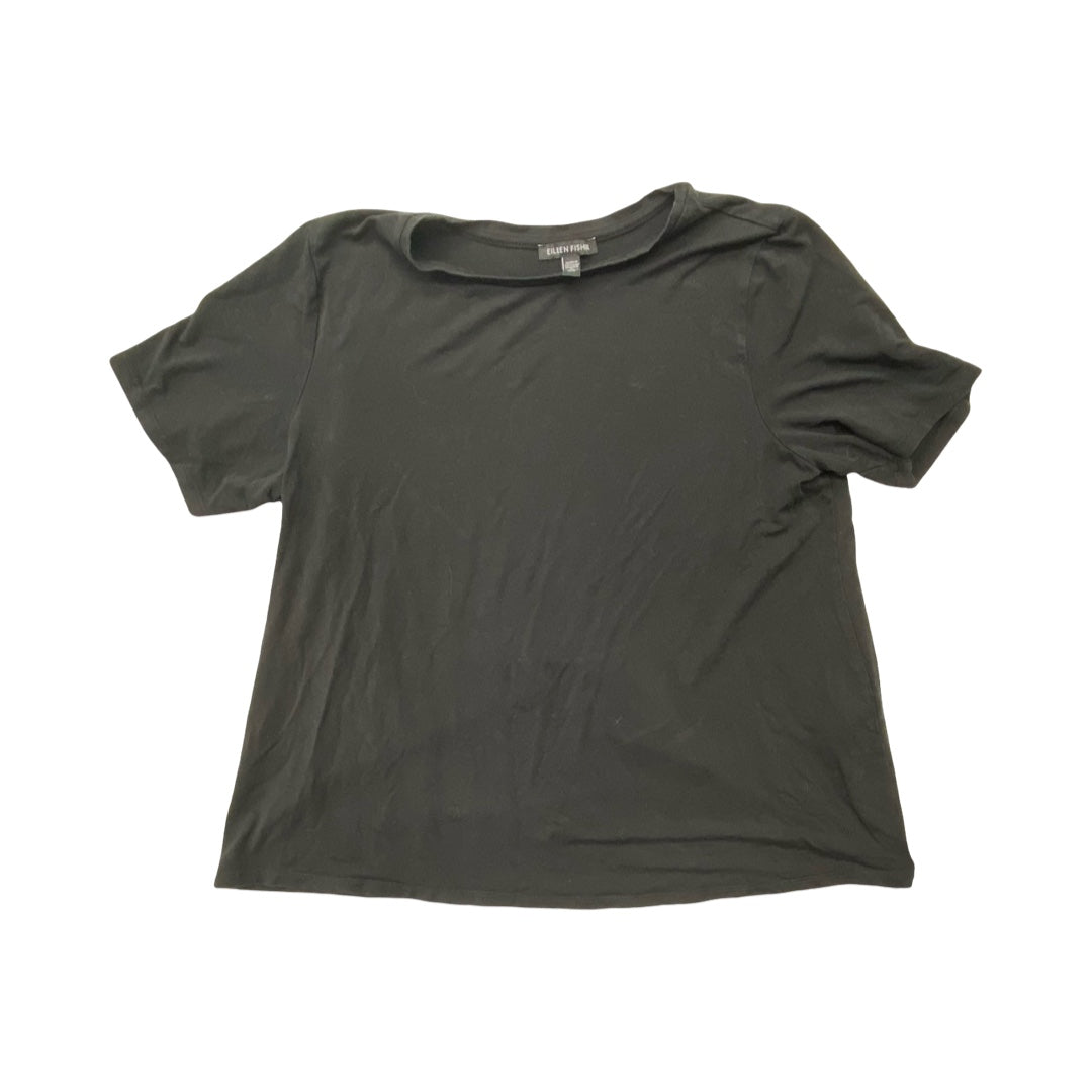 Top Ss Designer By Eileen Fisher In Black, Size:M