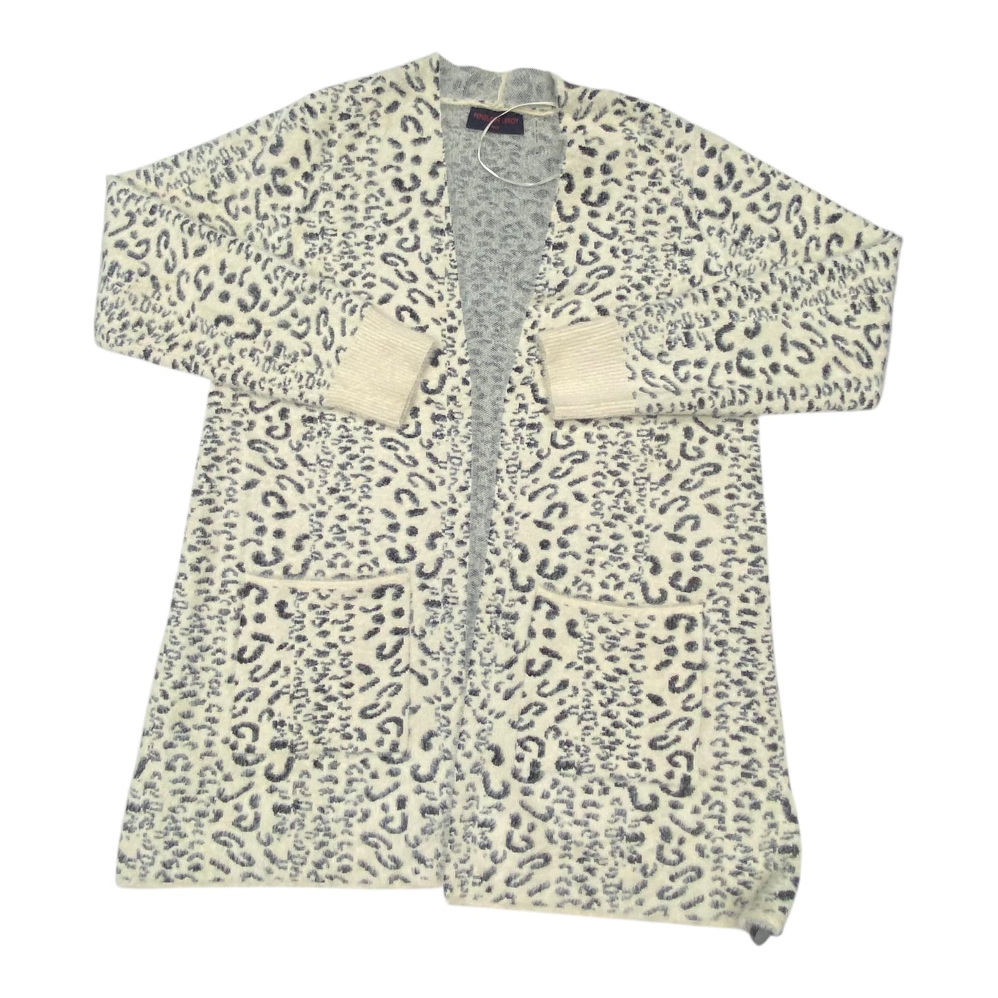 Sweater Cardigan By Penelope Leroy In Animal Print, Size:M