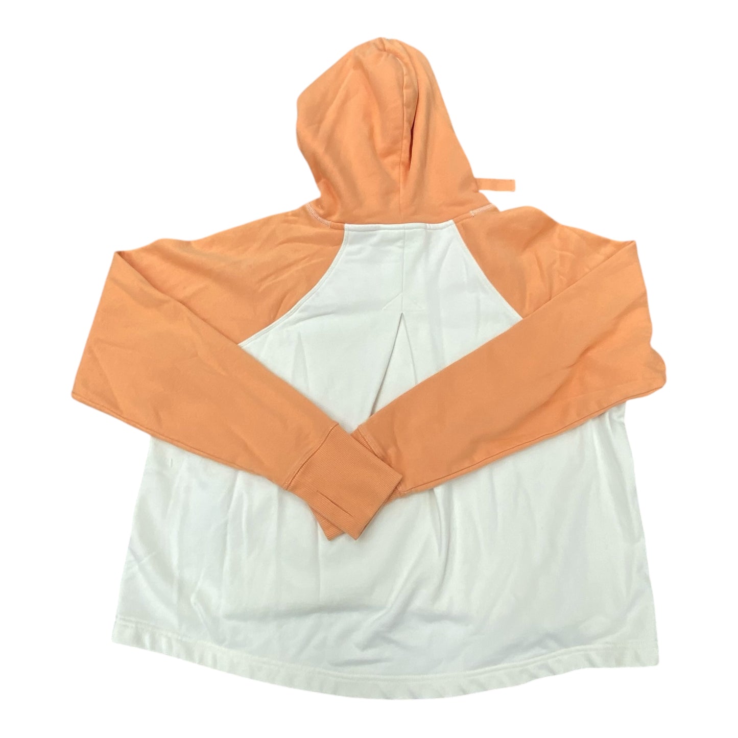 Athletic Sweatshirt Hoodie By Sweaty Betty In Orange & White, Size:M