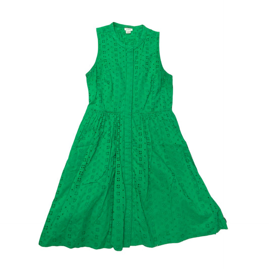Dress Casual Midi By J. Crew In Green, Size:S