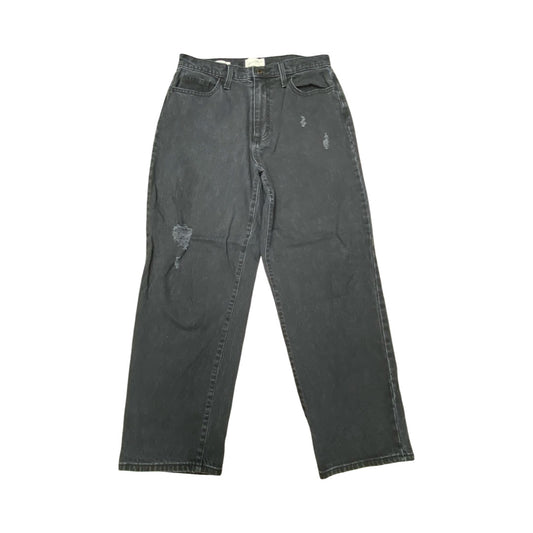 Jeans Straight By Universal Thread In Grey Denim, Size:12