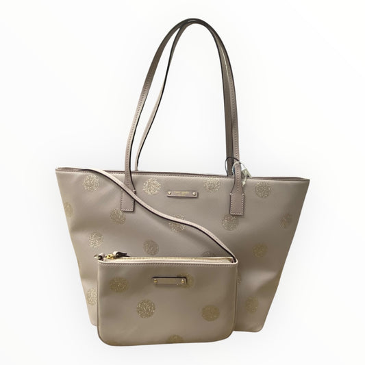 Tote Designer By Kate Spade In Polkadot Pattern, Size:Large