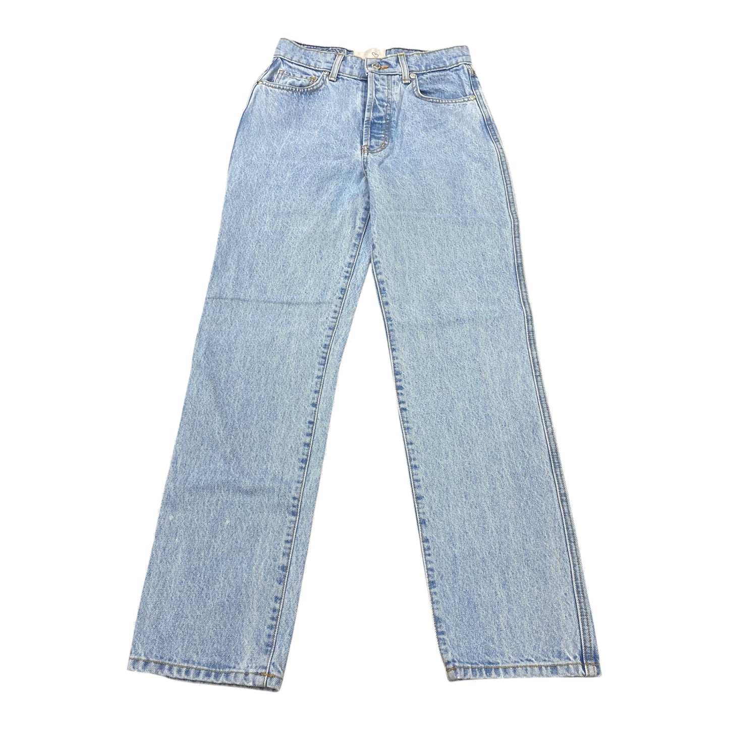 Jeans Straight By Revice Jeans In Blue Denim, Size:2