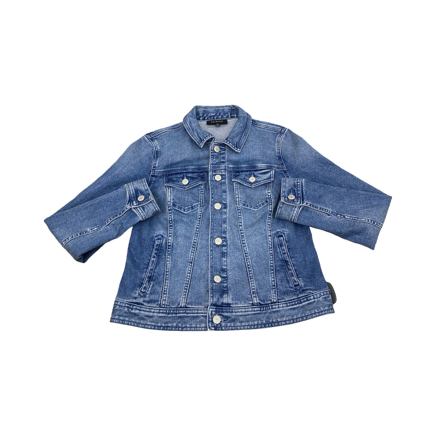 Jacket Denim By Talbots In Blue Denim, Size:S