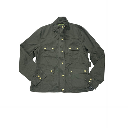 Jacket Denim By J. Crew In Green, Size:Xl