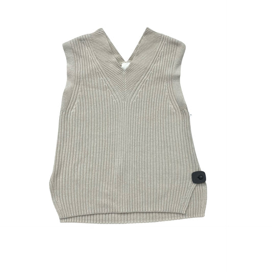 Vest Sweater By H&M In Taupe, Size:Xs