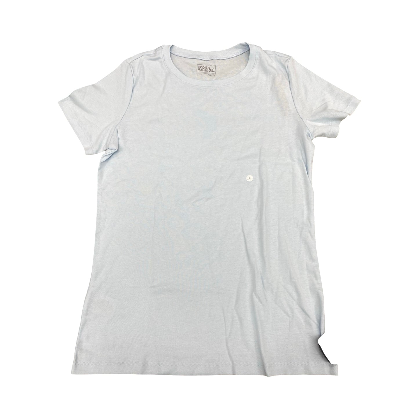 Top Ss Basic By Eddie Bauer In Blue, Size:L