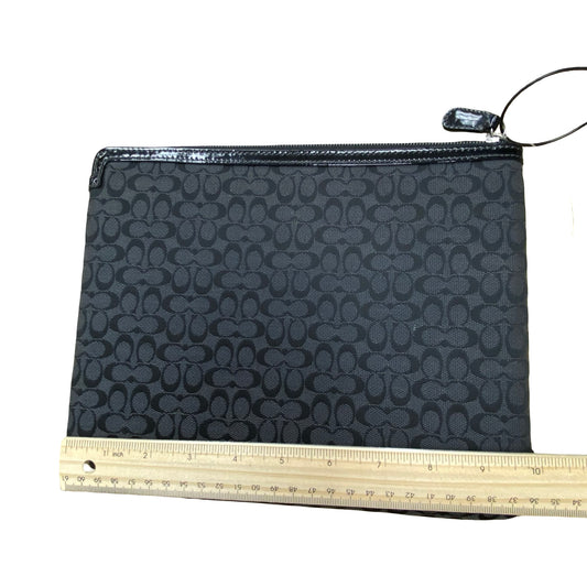 Laptop Sleeve Designer By Coach In Black, Size:Small