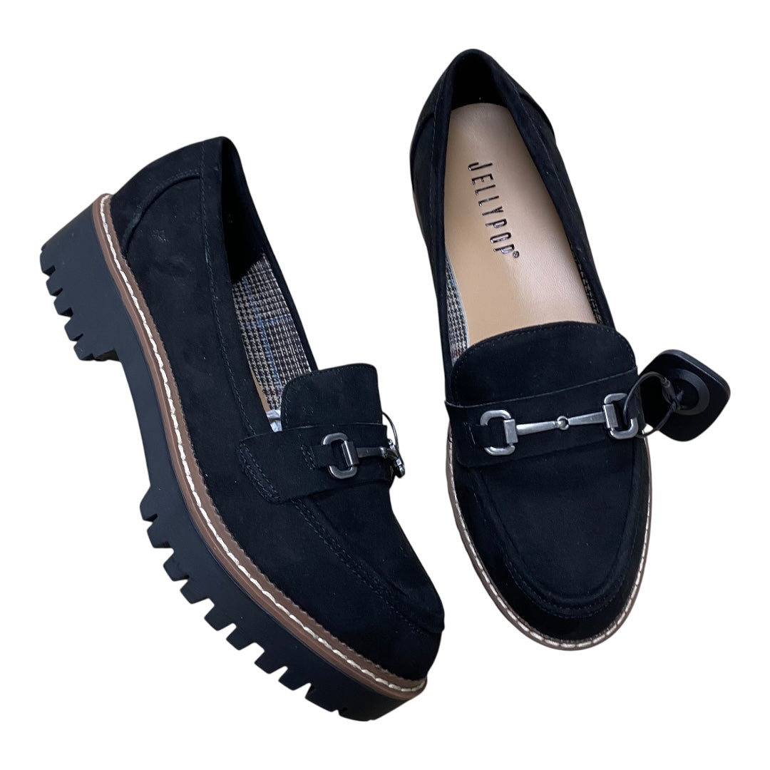 Shoes Flats By Jelly Pop In Black, Size:8.5