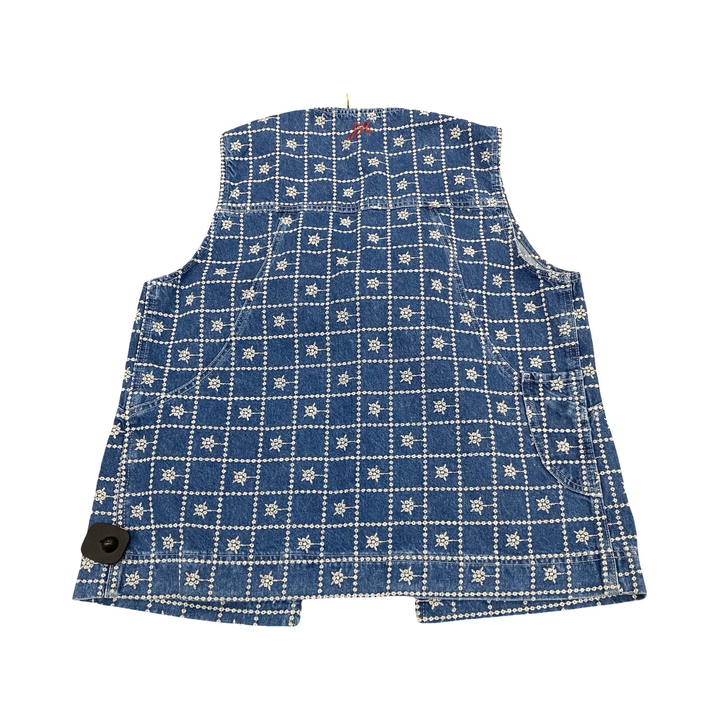 Vest Designer By Damson Madder In Blue Denim, Size:L