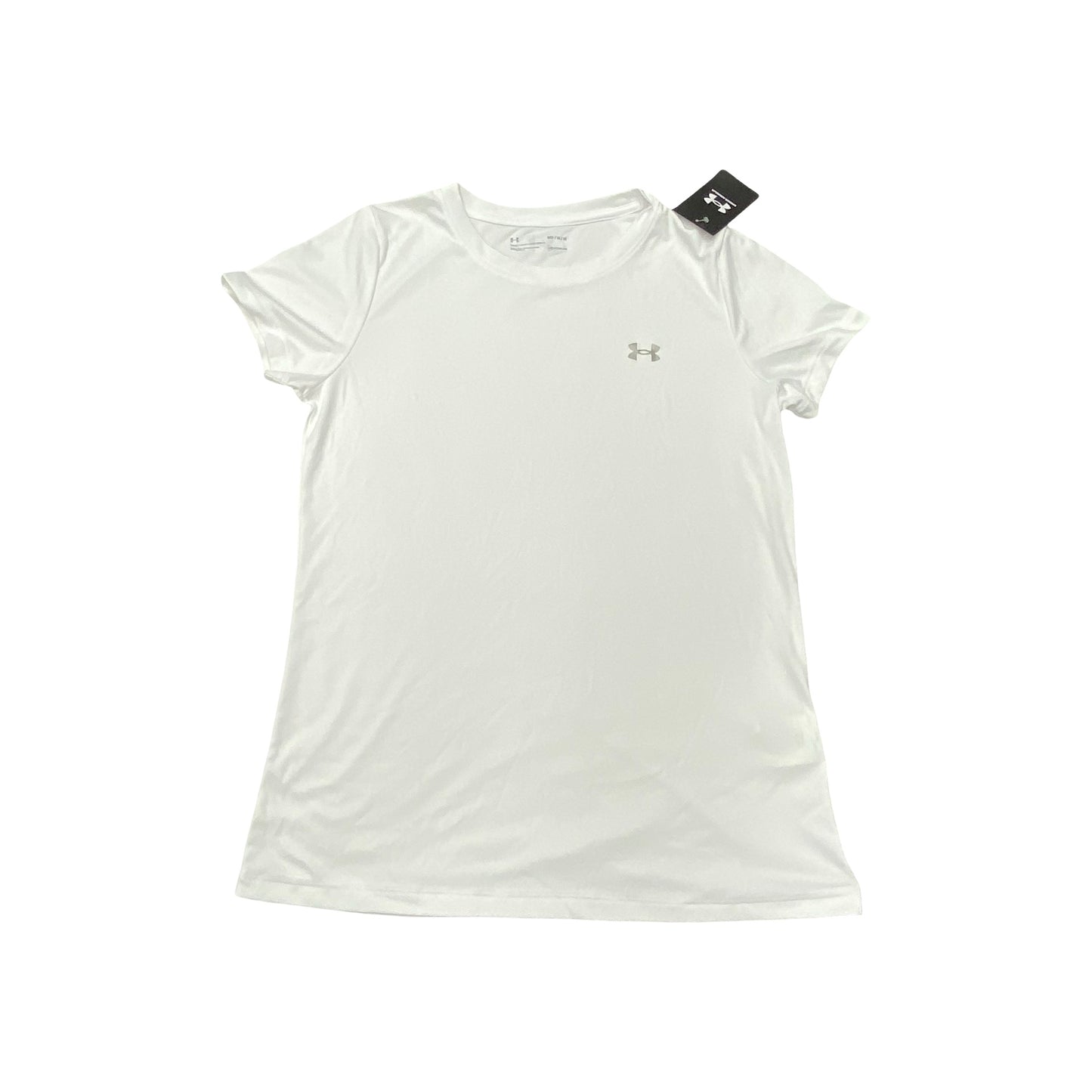 Athletic Top Ss By Under Armour In White, Size:M
