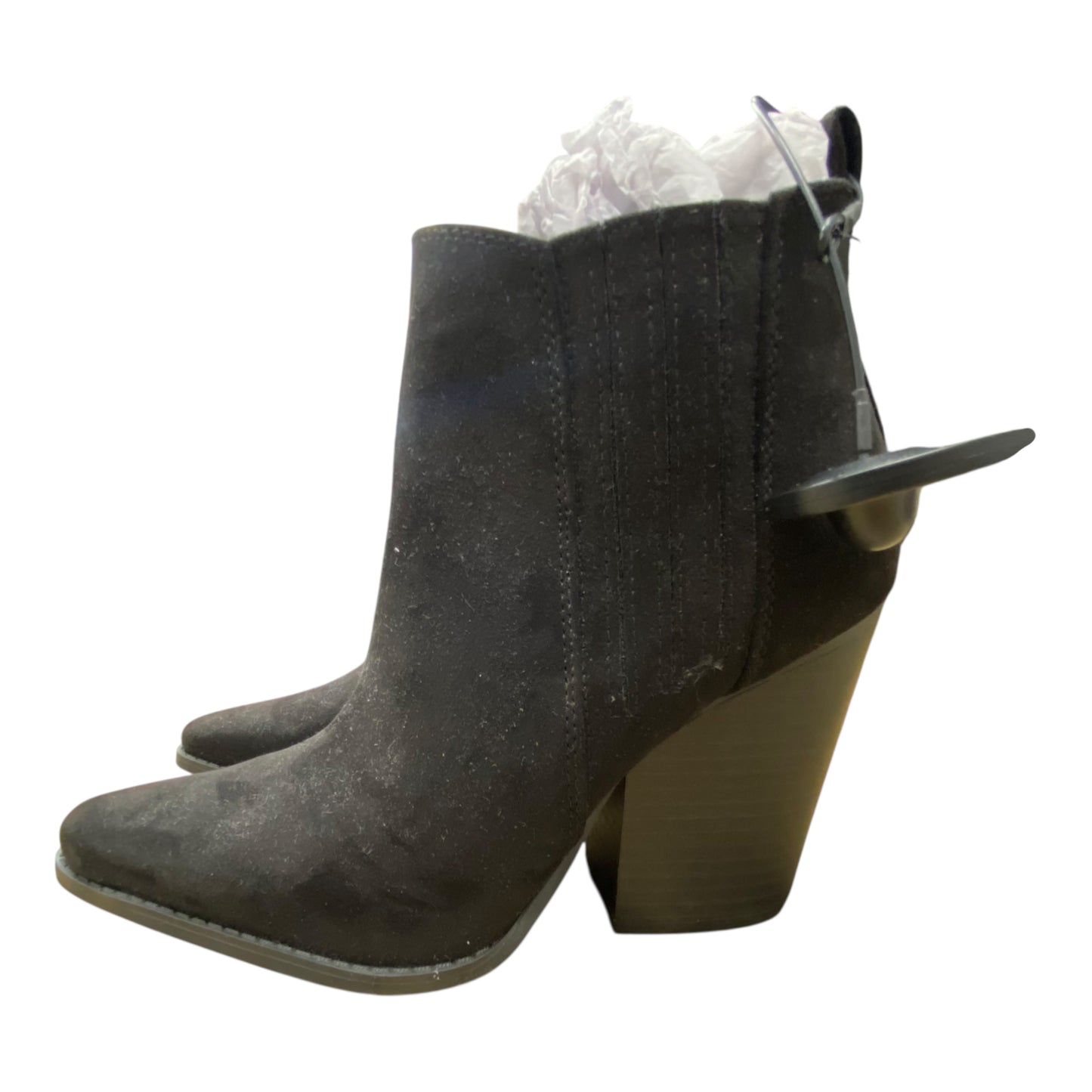 Boots Ankle Heels By Qupid In Black, Size:8
