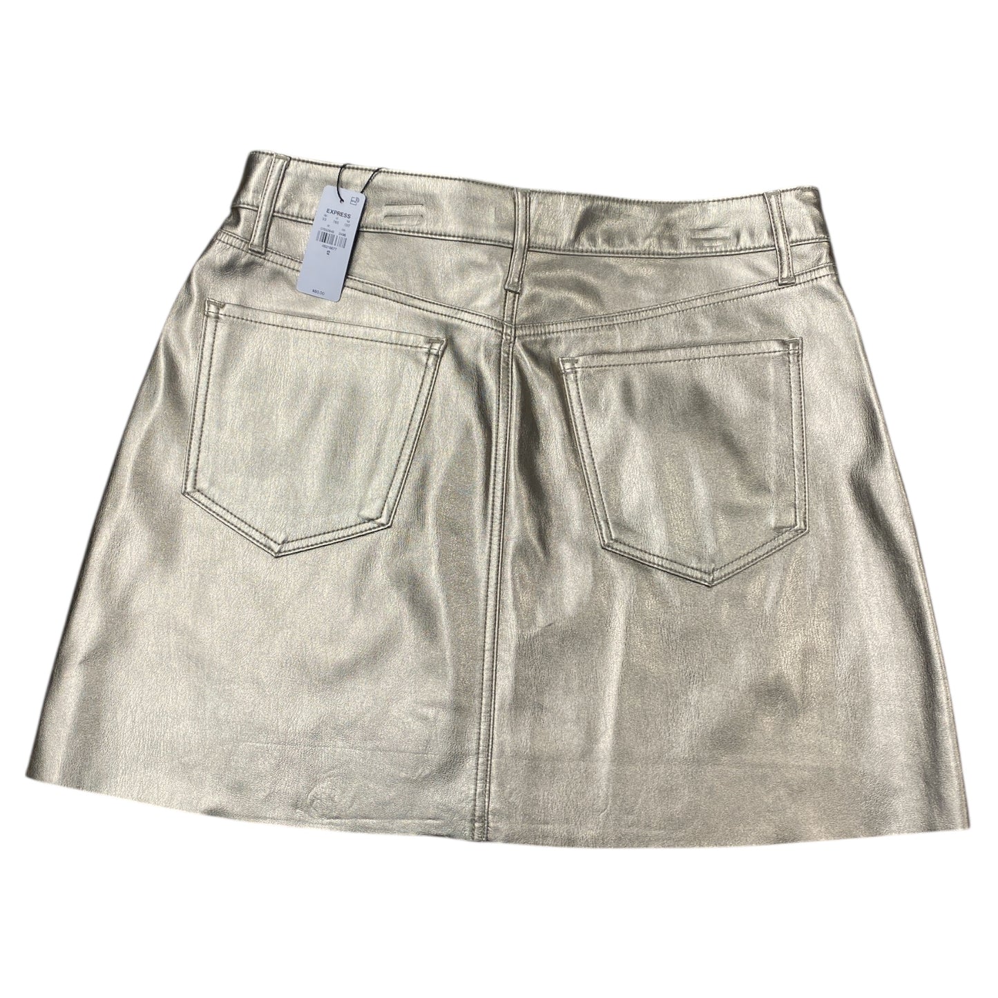 Skirt Mini & Short By Express In Gold, Size:12