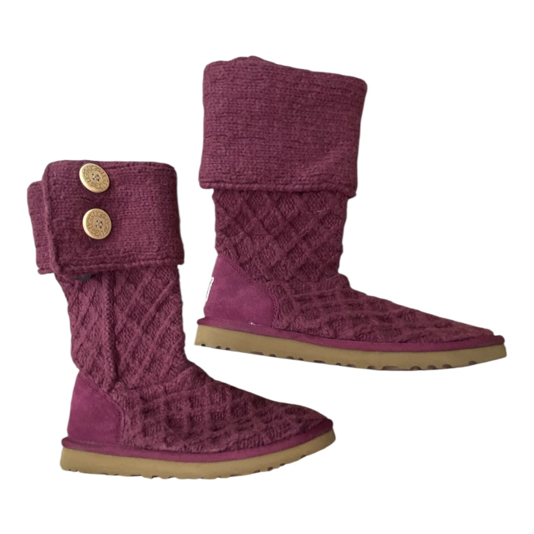 Boots Designer By Ugg In Purple, Size:8