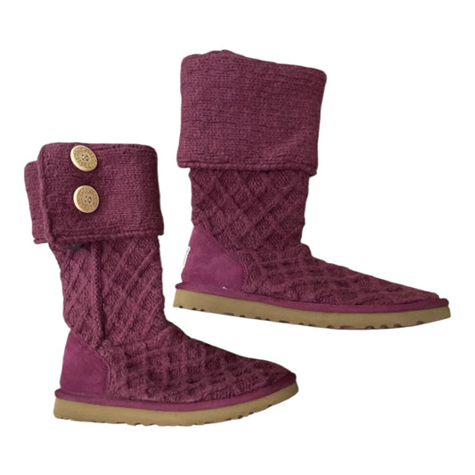 Boots Designer By Ugg In Purple, Size:8