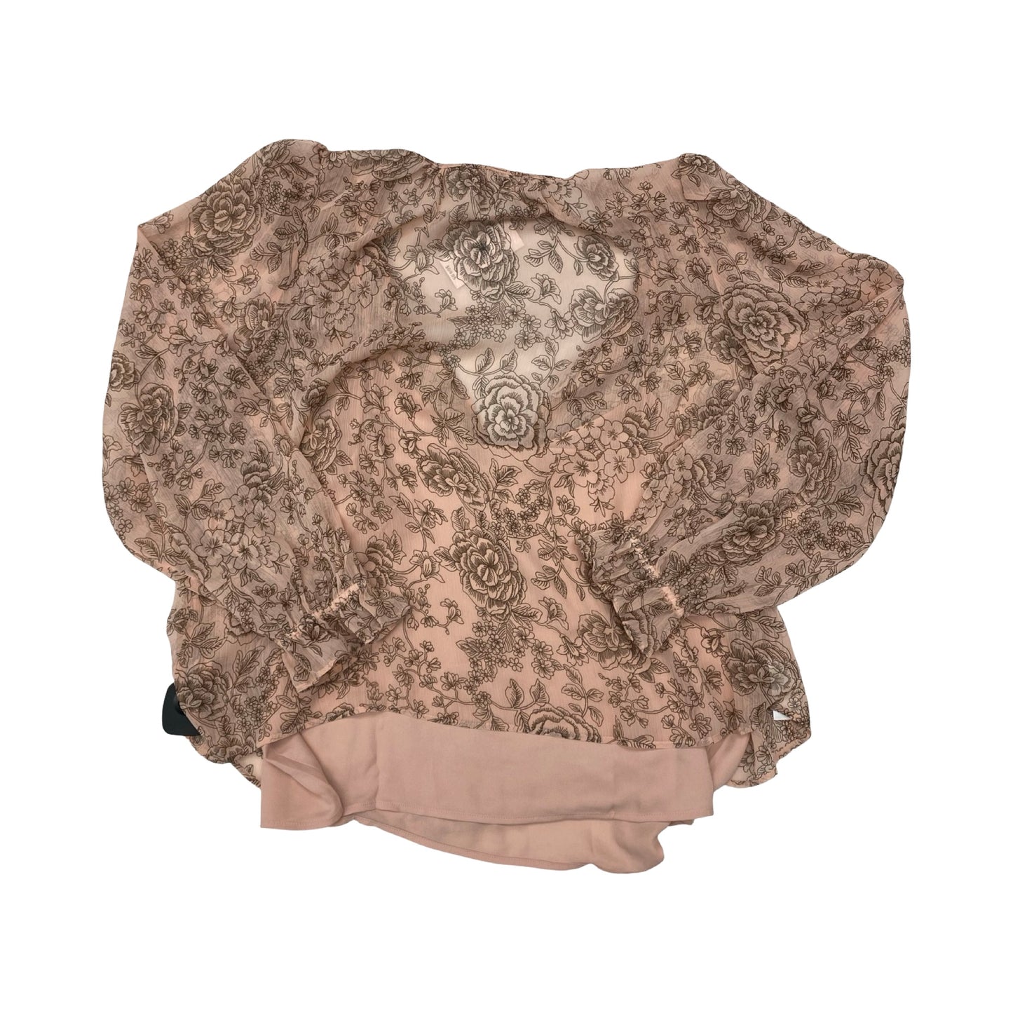 Top Ls By Loft In Floral Print, Size:L