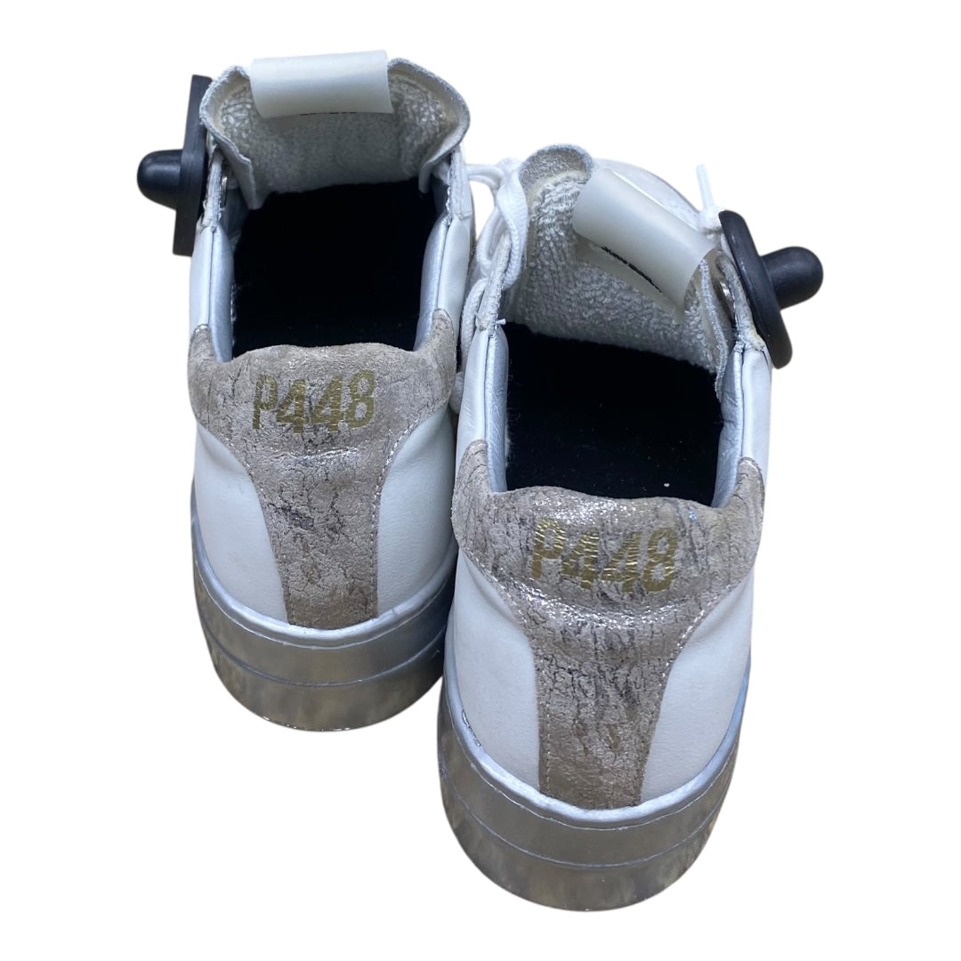 Shoes Sneakers By P448 In Grey & White, Size:7.5