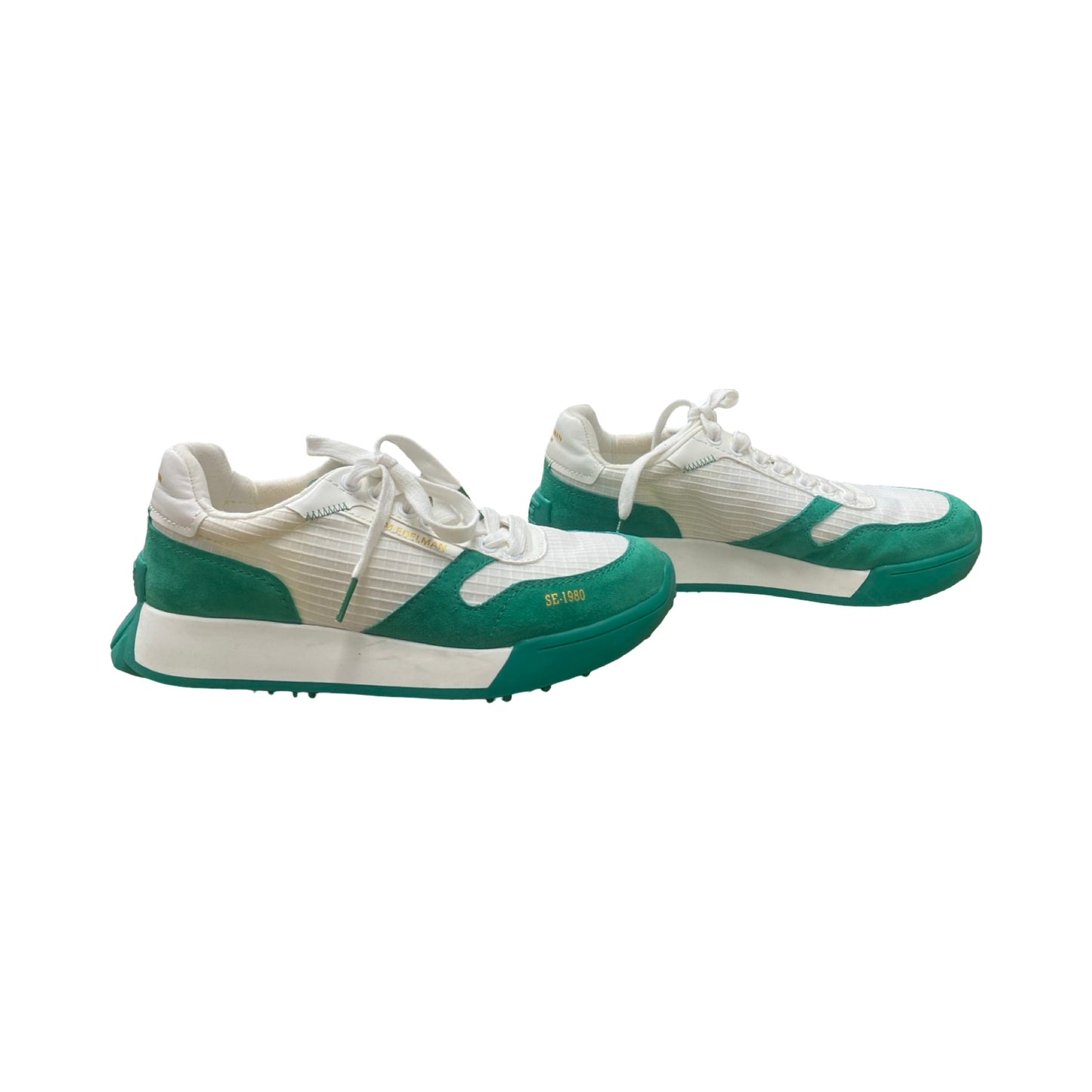 Shoes Sneakers By Sam Edelman In Green & White, Size:8.5