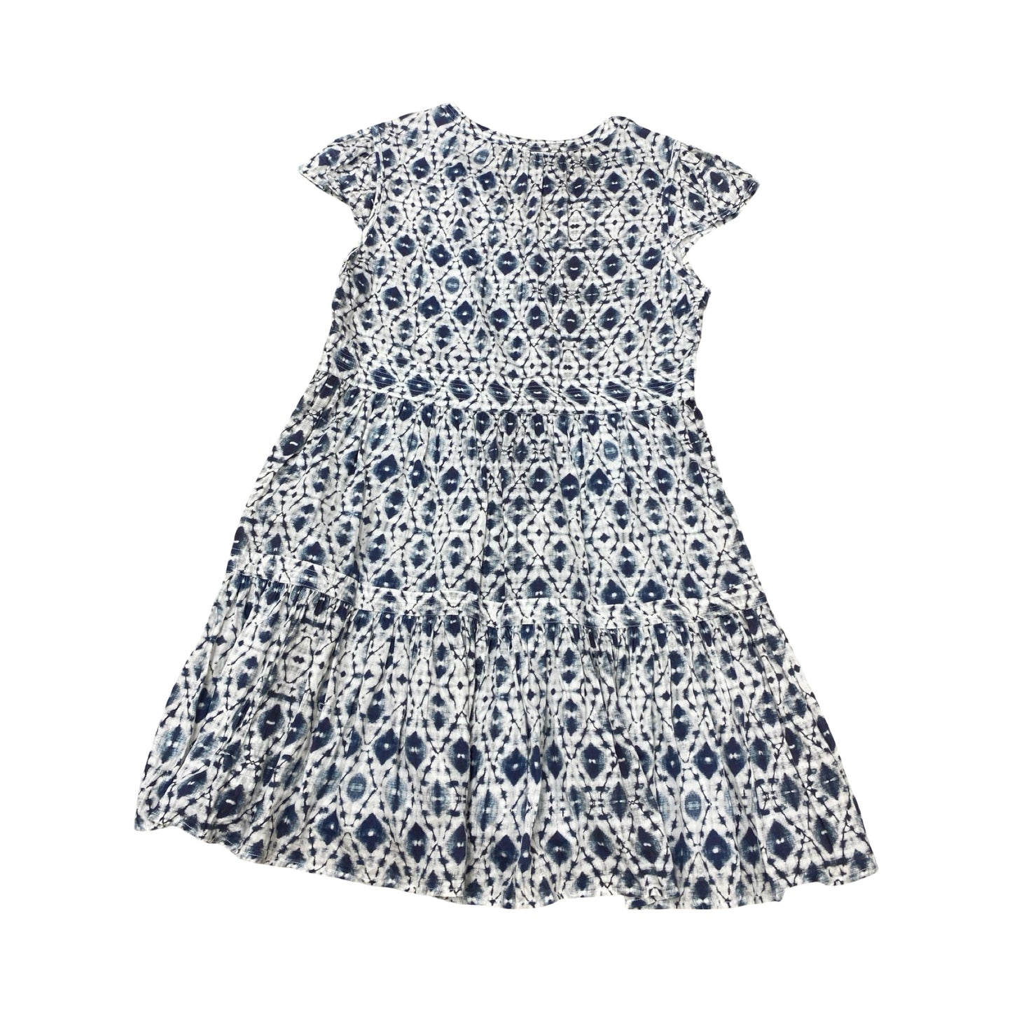 Dress Casual Midi By Dylan In Blue & White, Size:L