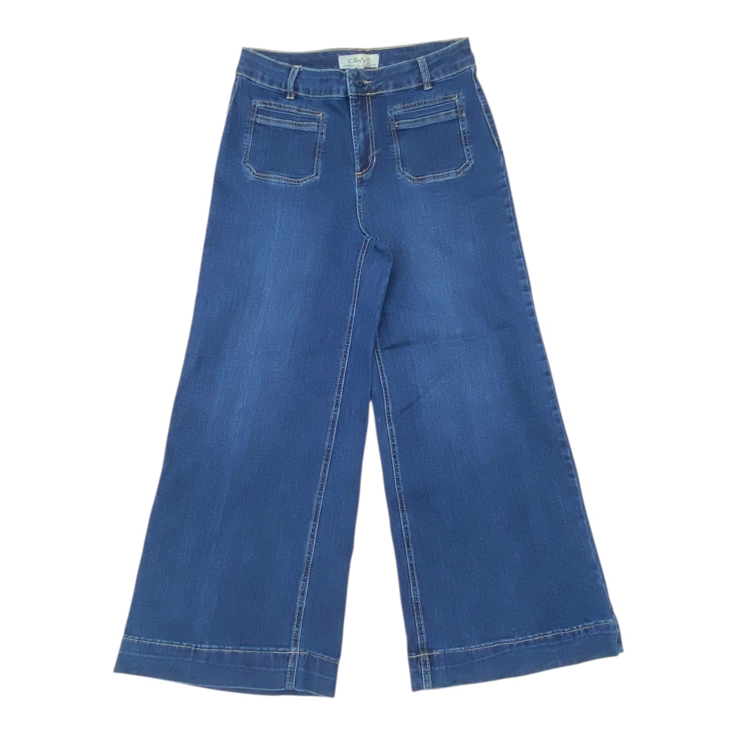 Jeans Wide Leg By Charlie B In Blue, Size:8
