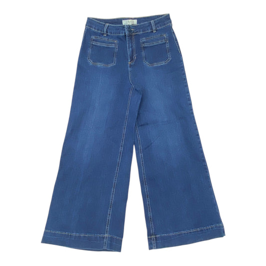 Jeans Wide Leg By Charlie B In Blue, Size:8