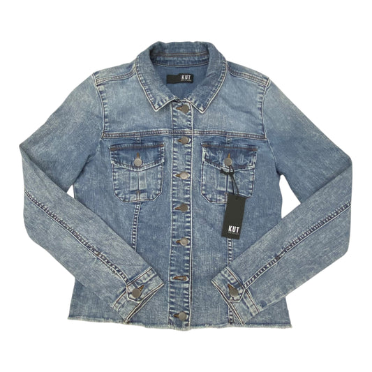 Jacket Denim By Kut In Blue Denim, Size:M