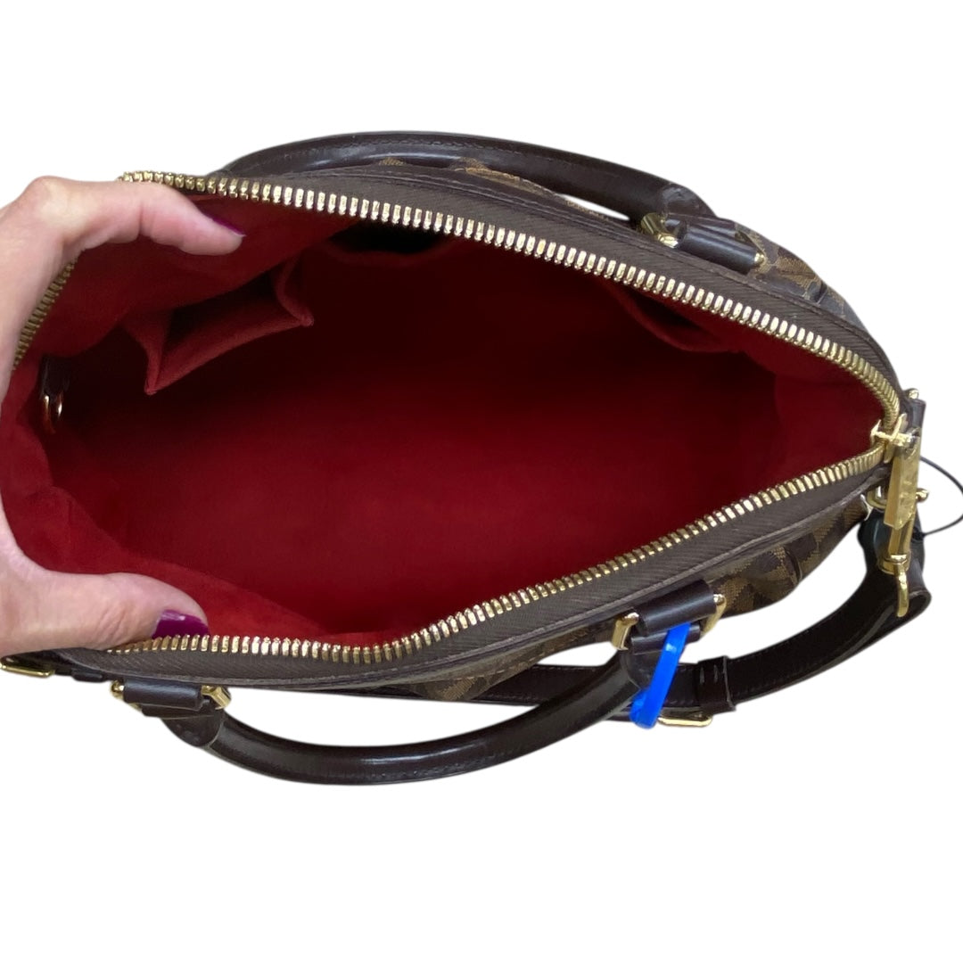 Handbag Luxury Designer By Louis Vuitton In Brown, Size:Medium