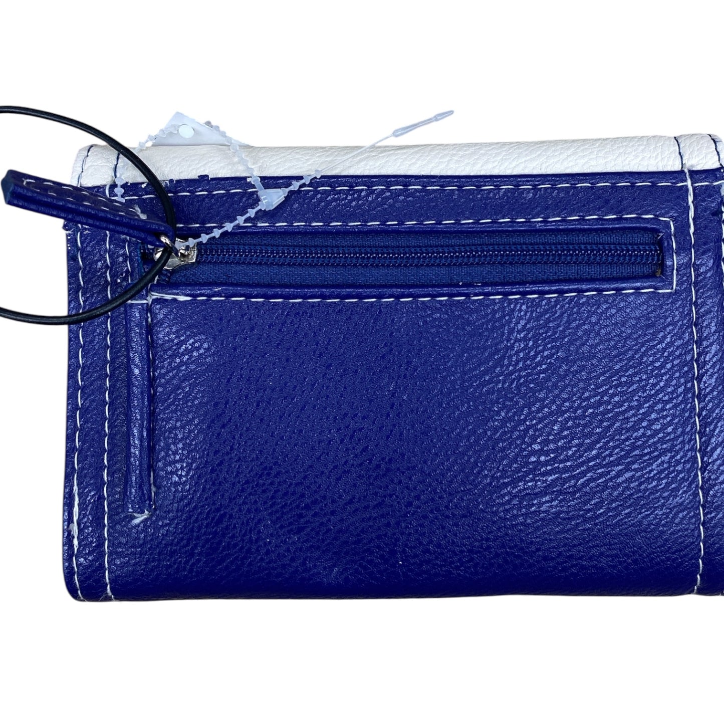 Wallet By Cmc In Blue & Cream, Size:Small