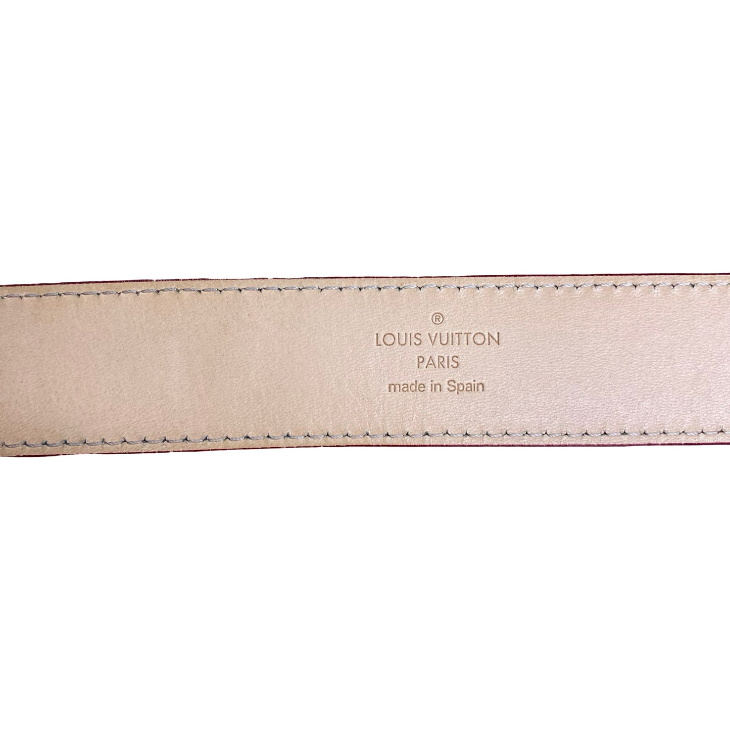 Belt Luxury Designer By Louis Vuitton In Vernis Red, Size: 90