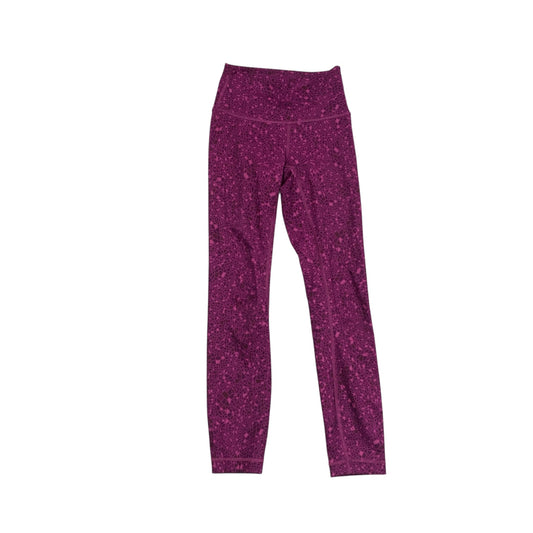 Athletic Leggings By Lululemon In Pink, Size:2